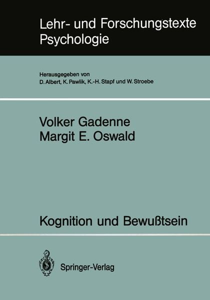 Produktbild: Kognition und Bewu&szlig;tsein