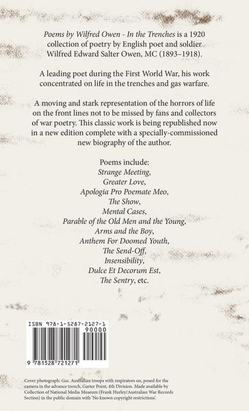 Produktbild: Poems by Wilfred Owen - In the Trenches