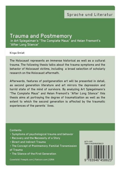 Produktbild: Trauma and Postmemory in Art Spiegelman's "The Complete Maus" and Helen Fremont's "After Long Silence"