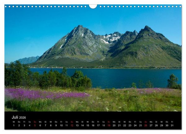Produktbild: Landschaften Norwegens zwischen Polarkreis und Nordkap (Wandkalender 2026 DIN A3 quer), CALVENDO Monatskalender