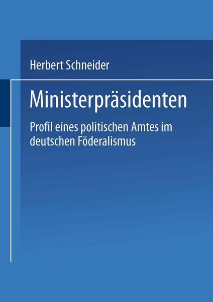 Produktbild: Ministerpr&auml;sidenten