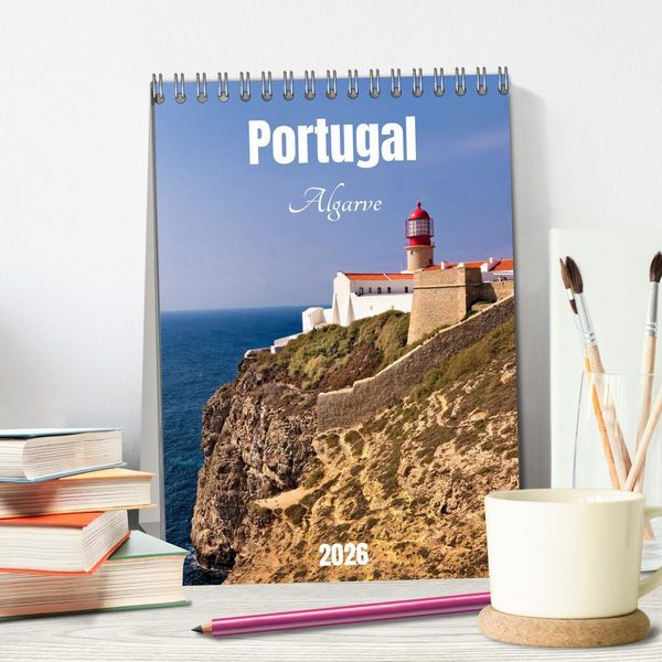 Produktbild: Portugal. Algarve (Tischkalender 2026 DIN A5 hoch), CALVENDO Monatskalender