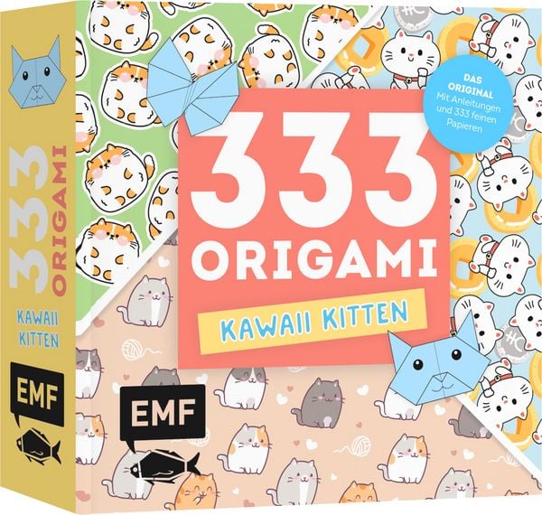 Produktbild: 333 Origami &ndash; Kawaii Kitten &ndash; Niedliche Papiere falten f&uuml;r Katzen-Fans