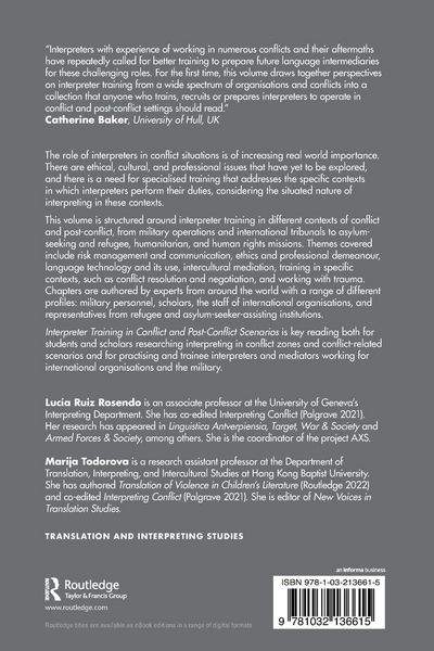 Produktbild: Interpreter Training in Conflict and Post-Conflict Scenarios