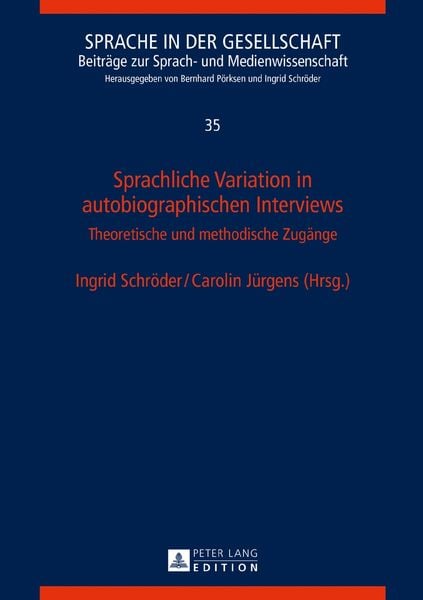 Produktbild: Sprachliche Variation in autobiographischen Interviews