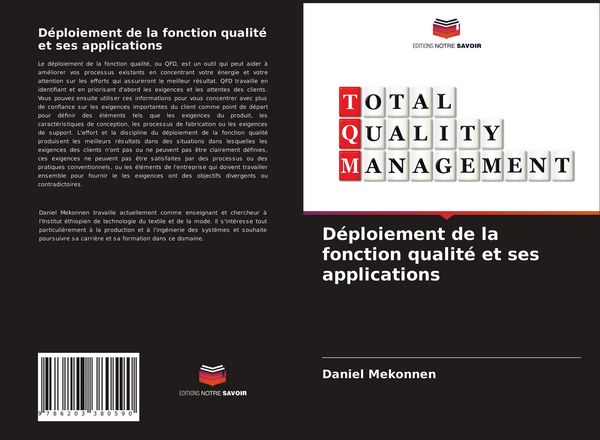 Produktbild: D&eacute;ploiement de la fonction qualit&eacute; et ses applications