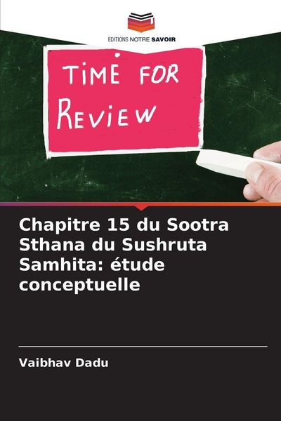 Produktbild: Chapitre 15 du Sootra Sthana du Sushruta Samhita: &eacute;tude conceptuelle