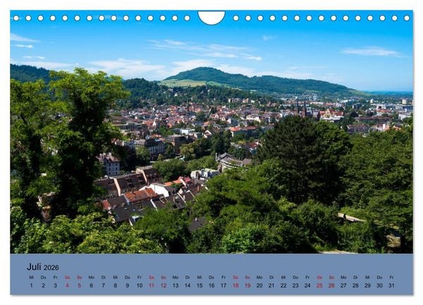 Produktbild: Wundervolles Freiburg (Wandkalender 2026 DIN A4 quer), CALVENDO Monatskalender