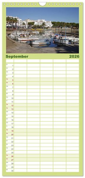 Produktbild: Familienplaner 2026 - Zauberhaftes Ibiza mit 5 Spalten (Wandkalender, 21 x 45 cm) CALVENDO