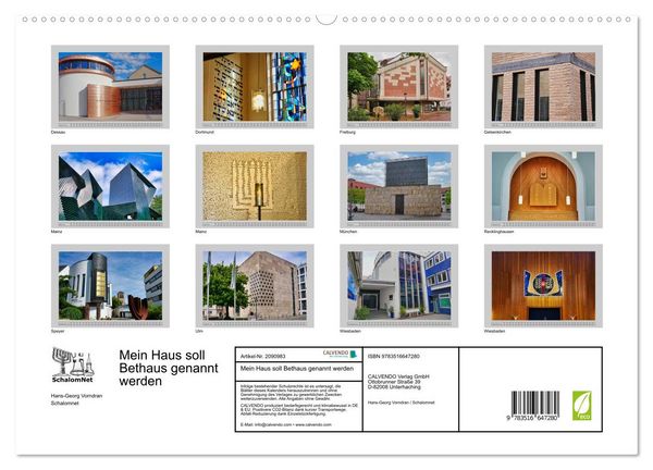 Produktbild: Mein Haus soll Bethaus genannt werden (hochwertiger Premium Wandkalender 2026 DIN A2 quer), Kunstdruck in Hochglanz