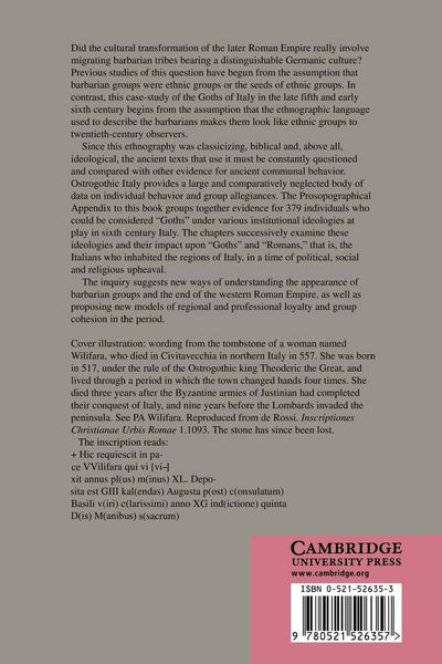Produktbild: People and Identity in Ostrogothic Italy, 489 554