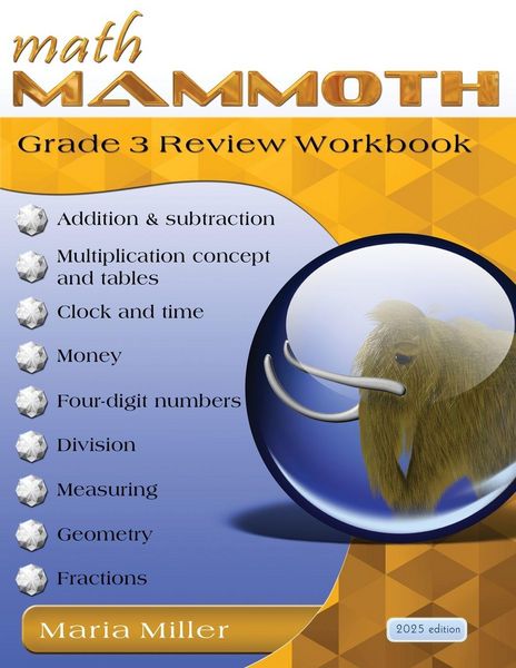 Produktbild: Math Mammoth Grade 3 Review Workbook