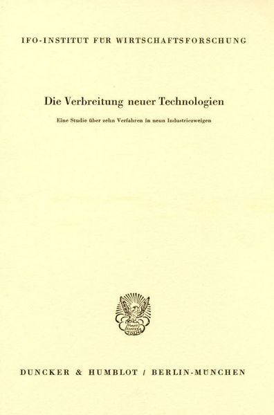 Produktbild: Die Verbreitung neuer Technologien.