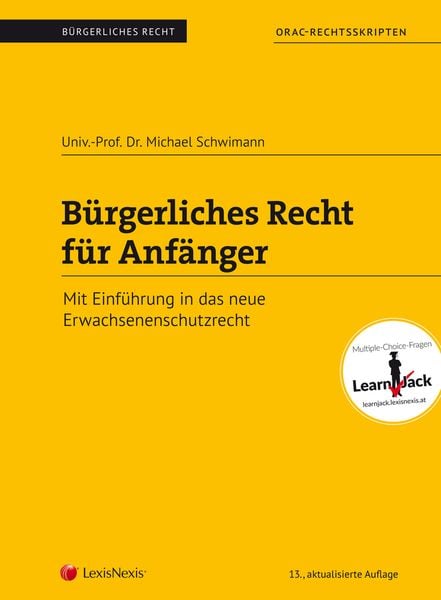 Produktbild: B&uuml;rgerliches Recht f&uuml;r Anf&auml;nger (Skriptum)
