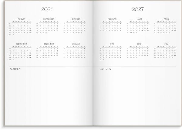 Produktbild: Student Planner A5 26/27 Beige