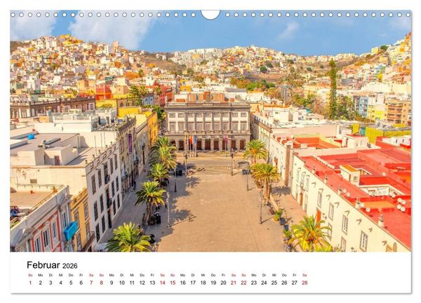 Produktbild: Las Palmas de Gran Canaria - eine gro&szlig;artige Stadt (Wandkalender 2026 DIN A3 quer), CALVENDO Monatskalender