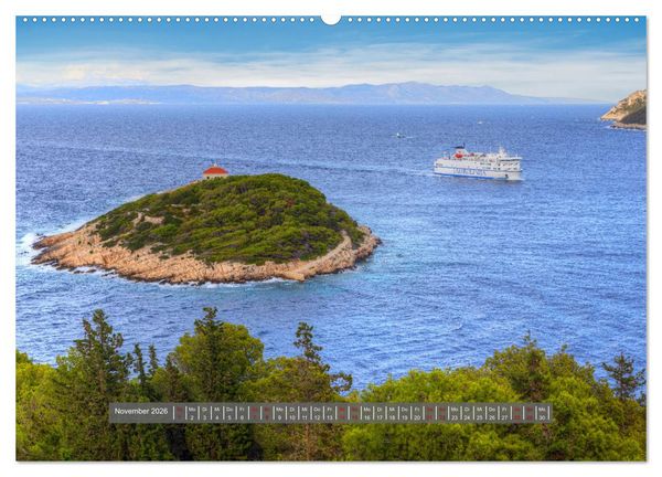 Produktbild: Vis Kroatien - Romantische Insel der Adria (Wandkalender 2026 DIN A2 quer), CALVENDO Monatskalender