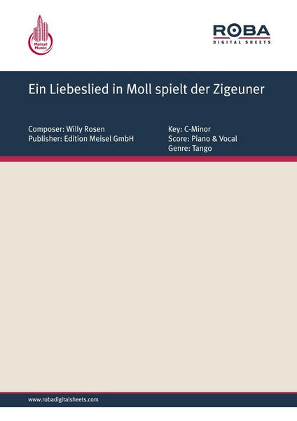Produktbild: Ein Liebeslied in Moll spielt der Zigeuner