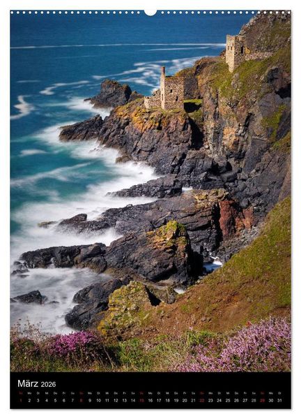 Produktbild: Cornwall - Die Sch&ouml;nheit der K&uuml;ste (Wandkalender 2026 DIN A2 hoch), CALVENDO Monatskalender