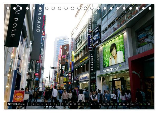 Produktbild: Seoul - Metropole zwischen Tradition und Moderne (Tischkalender 2026 DIN A5 quer), CALVENDO Monatskalender