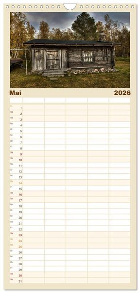 Produktbild: Familienplaner 2026 - Heimat der Samen mit 5 Spalten (Wandkalender, 21 x 45 cm) CALVENDO