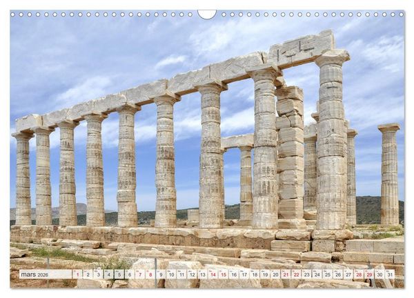 Produktbild: Gr&egrave;ce antique et Architecture (Calendrier mural 2026 DIN A3 vertical), CALVENDO calendrier mensuel