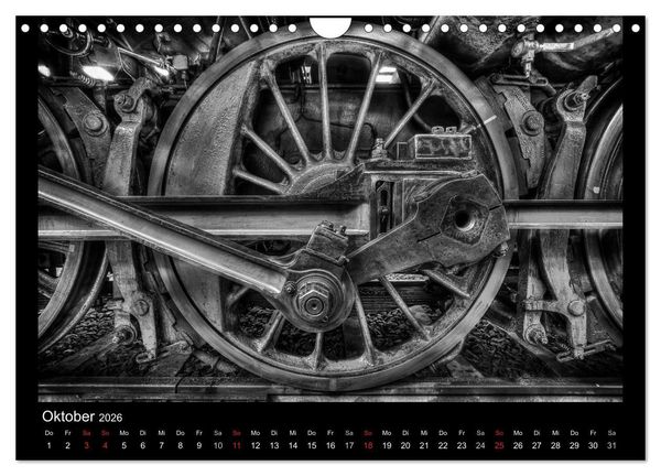 Produktbild: Dampflokomotiven (Wandkalender 2026 DIN A4 quer), CALVENDO Monatskalender