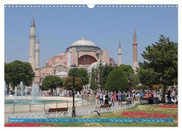 Produktbild: Moscheen in Istanbul. Rund um die Hagia Sophia (Wandkalender 2027 DIN A3 quer), CALVENDO Monatskalender