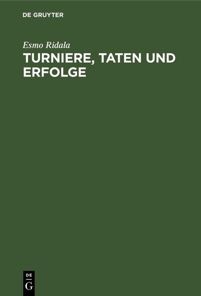 Produktbild: Turniere, Taten und Erfolge