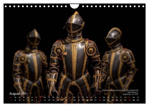 Produktbild: Historische R&uuml;stungen und Waffen (Wandkalender 2027 DIN A4 quer), CALVENDO Monatskalender