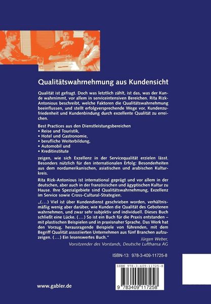 Produktbild: Qualit&auml;tswahrnehmung aus Kundensicht