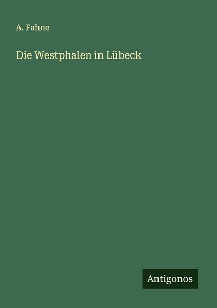 Produktbild: Die Westphalen in L&uuml;beck