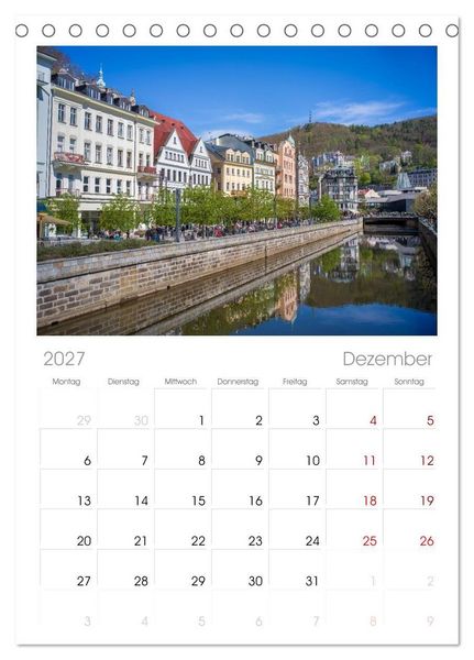 Produktbild: Tischplaner 2027 - Karlsbad / Karlovy Vary - Kleinod im Westb&ouml;hmischen B&auml;derdreieck (A5 Tischkalender zum Aufstellen) CALVENDO