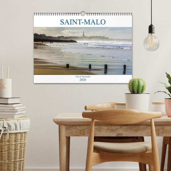 Produktbild: SAINT-MALO, C&ocirc;te d'Emeraude (Calendrier mural 2026 DIN A3 vertical), CALVENDO calendrier mensuel