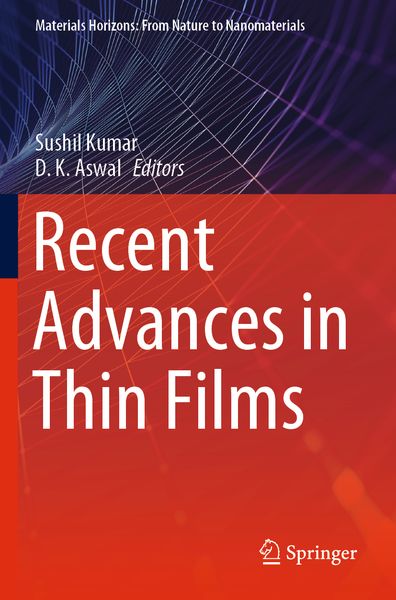 Produktbild: Recent Advances in Thin Films