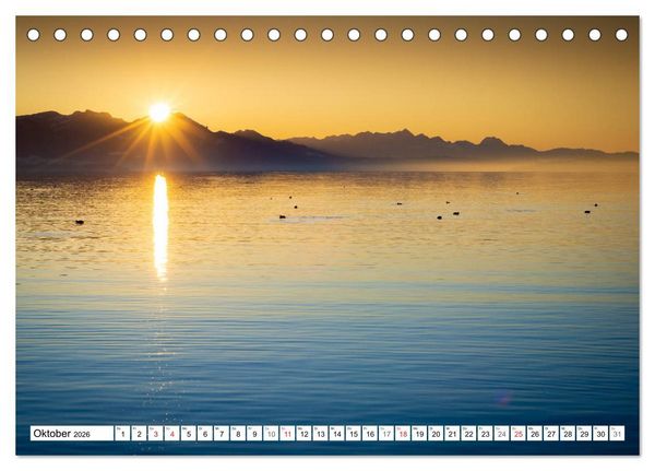 Produktbild: Der Chiemsee - Ansichten zum Tr&auml;umen (Tischkalender 2026 DIN A5 quer), CALVENDO Monatskalender