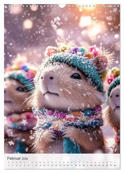 Produktbild: Capybara und Gem&uuml;tlichkeit (Wandkalender 2026 DIN A3 hoch), CALVENDO Monatskalender