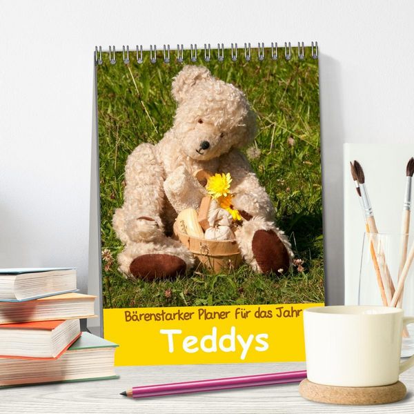 Produktbild: B&auml;renstarker Planer f&uuml;r das Jahr &ndash; Teddys (Tischkalender 2026 DIN A5 hoch), CALVENDO Monatskalender