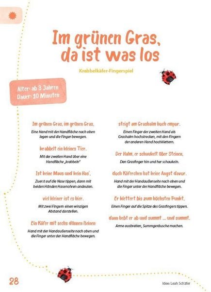 Produktbild: Das Krippen-Jahreszeitenbuch: Fingerspiele