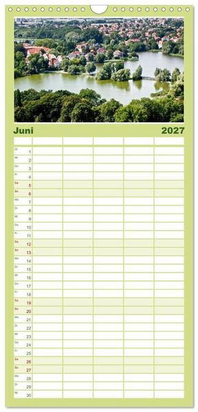 Produktbild: Familienplaner 2027 - Stralsund - Momente einer Reise mit 5 Spalten (Wandkalender, 21 x 45 cm) CALVENDO