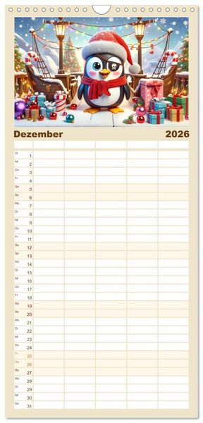 Produktbild: Familienplaner 2026 - Kleine Piraten, Gro&szlig;e Tr&auml;ume" - Ein Kalender f&uuml;r junge Entdecker mit 5 Spalten (Wandkalender, 21 x 45 cm) CALVENDO
