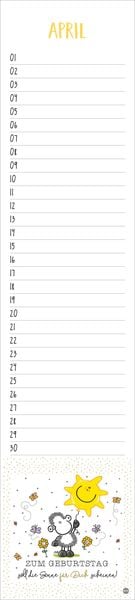 Produktbild: sheepworld Geburtstagskalender Langplaner