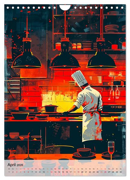 Produktbild: Chef de Cuisine - Mein Traumberuf Koch (Wandkalender 2026 DIN A4 hoch), CALVENDO Monatskalender