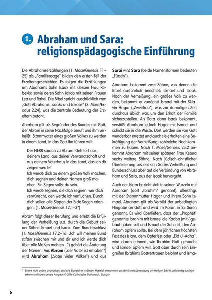 Arbeitsmaterial Grundschule. Stationenlernen Religion. Abraham und Sara