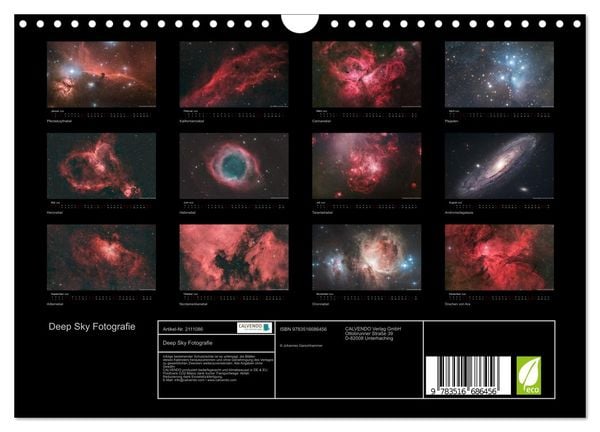 Produktbild: Deep Sky Fotografie (Wandkalender 2026 DIN A4 quer), CALVENDO Monatskalender