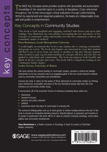 Produktbild: Key Concepts in Community Studies