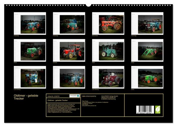 Produktbild: Oldtimer - geliebte Trecker (hochwertiger Premium Wandkalender 2026 DIN A2 quer), Kunstdruck in Hochglanz