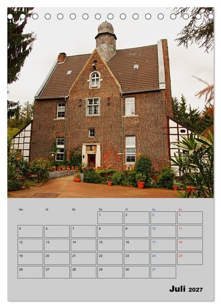 Produktbild: D&uuml;sseldorfer Burgen und Schl&ouml;sser (Tischkalender 2027 DIN A5 hoch), CALVENDO Monatskalender