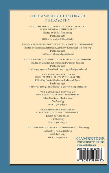Produktbild: The Cambridge History of Philosophy 1870-1945
