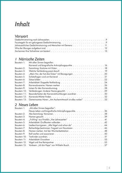 Produktbild: Ged&auml;chtnistraining nach Jahreszeiten f&uuml;r Senioren